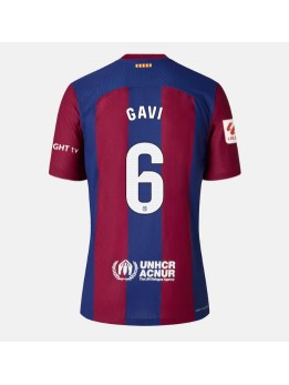 Billige Barcelona Paez Gavi #6 Hjemmedrakt Dame 2023-24 Kortermet